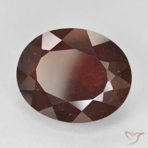 21.11 ct Red Pyrope Garnet Stone, Natural Pyrope Garnet in Oval Facet Shape for Sale