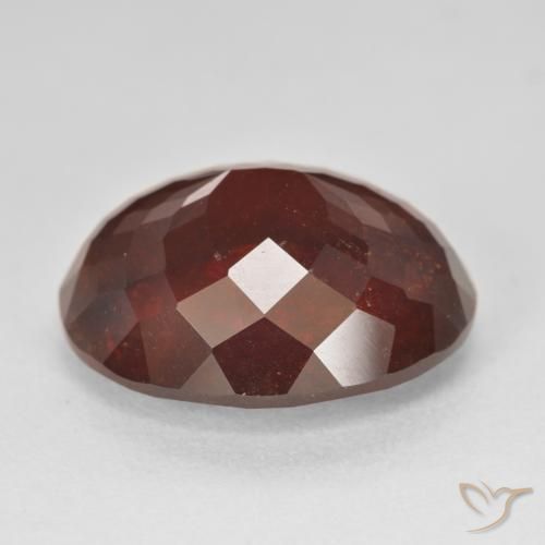 Pyrope Garnet Gemstone in 17.6 x 14.3 mm Size for Sale, Pyrope Garnet Stone in Deep Red Color
