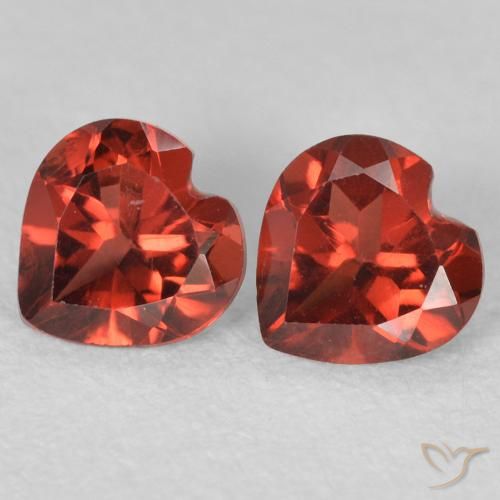 1.07ctw Natural Medium Red Pyrope Garnet, Heart, VS