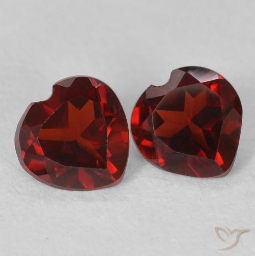 0.99ctw Natural Dark Red Pyrope Garnet, Heart, VVS-VS