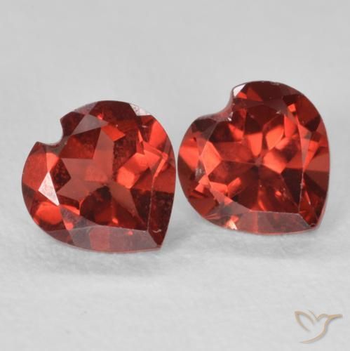 1.21ctw Natural Currant Red Pyrope Garnet, Heart, VVS-VS