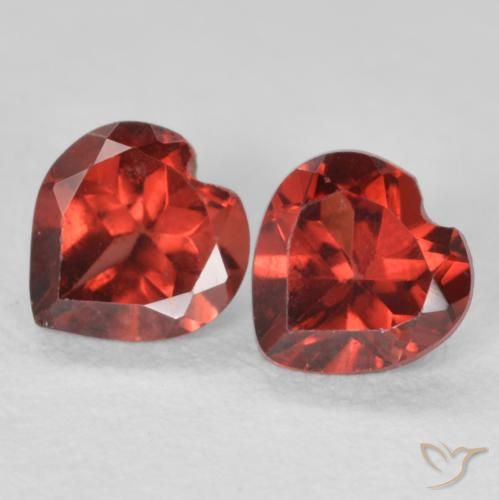 1.11ctw Natural Currant Red Pyrope Garnet, Heart, VS