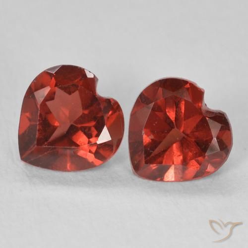 1.17ctw Natural Currant Red Pyrope Garnet, Heart, VVS-VS