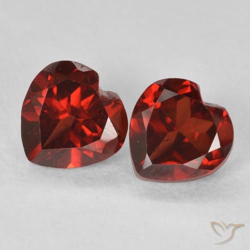 1.26ctw Natural Currant Red Pyrope Garnet, Heart, VVS-VS