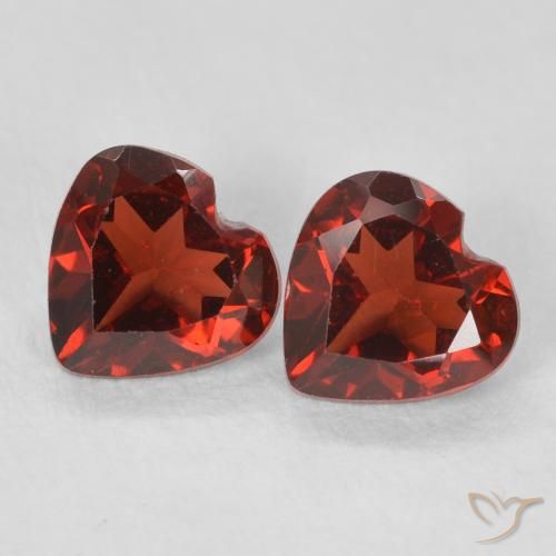1.06ctw Natural Sangria Red Pyrope Garnet, Heart, VVS-VS