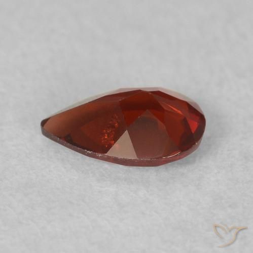 Pyrope Garnet Gemstone in 6 x 4.2 mm Size for Sale, Pyrope Garnet Stone in Medium Red Color