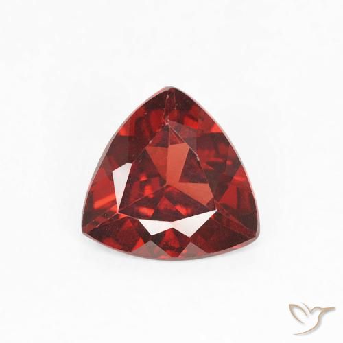 0.68ct Natural Sangria Red Pyrope Garnet, Trillion, VVS-VS