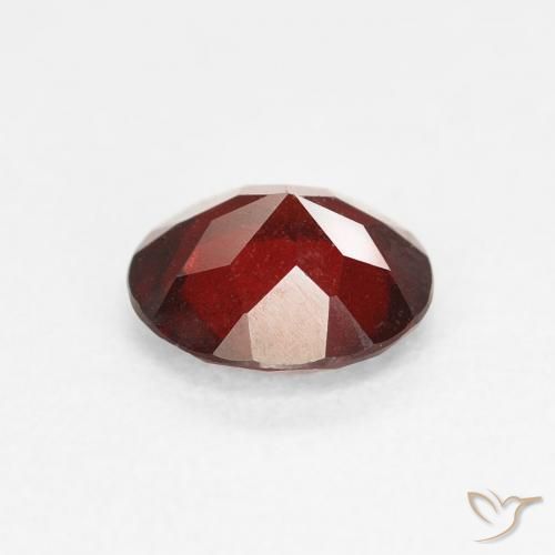 Pyrope Garnet Gemstone in 7 mm (calibrated) Size for Sale, Pyrope Garnet Stone in Currant Red Color