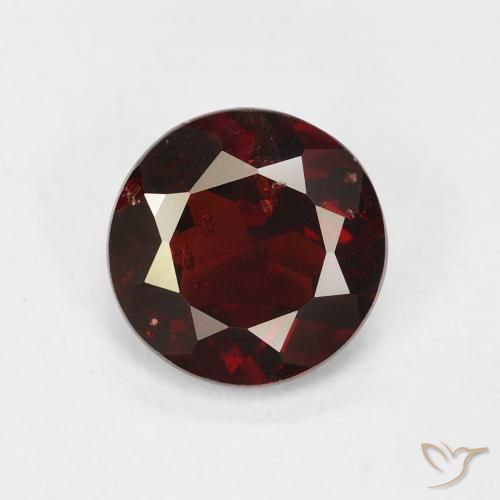 1.42 ct Red Pyrope Garnet Gemstone, Pyrope Garnet Gem in Round Facet Shape for Sale.