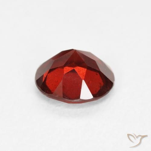 Pyrope Garnet Gemstone in 5.5 mm (calibrated) Size for Sale, Pyrope Garnet Stone in Medium Red Color