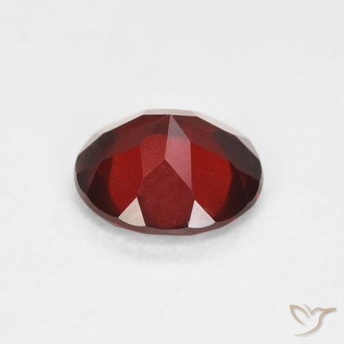 Pyrope Garnet Gemstone in 6 mm (calibrated) Size for Sale, Pyrope Garnet Stone in Medium Red Color