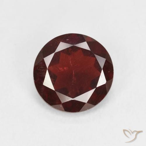 1.43ct Natural Dark Red Pyrope Garnet, Round, VS