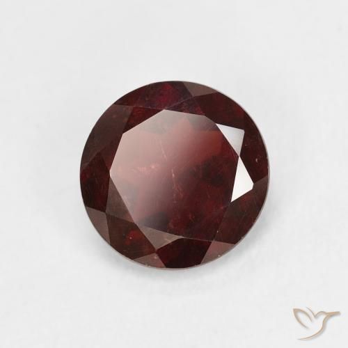1.43 ct Red Pyrope Garnet Stone, Natural Pyrope Garnet in Round Facet Shape for Sale
