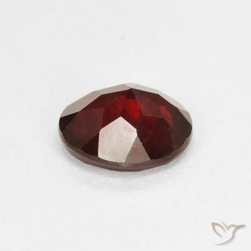 Pyrope Garnet Gemstone in 7 mm (calibrated) Size for Sale, Pyrope Garnet Stone in Dark Red Color