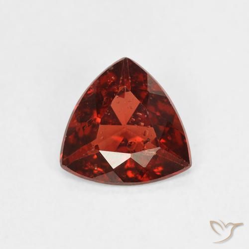 0.68 ct Red Pyrope Garnet Gemstone, Pyrope Garnet Gem in Trillion Facet Shape for Sale.