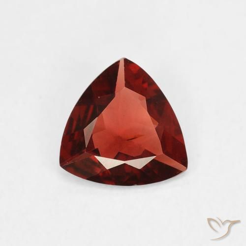 0.64ct Natural Deep Red Pyrope Garnet, Trillion, VS