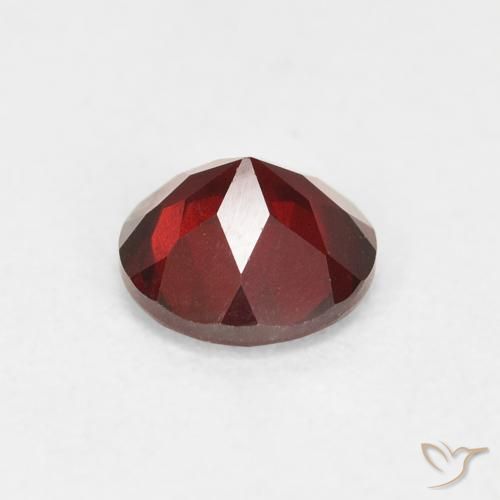 Pyrope Garnet Gemstone in 6 mm (calibrated) Size for Sale, Pyrope Garnet Stone in Sangria Red Color