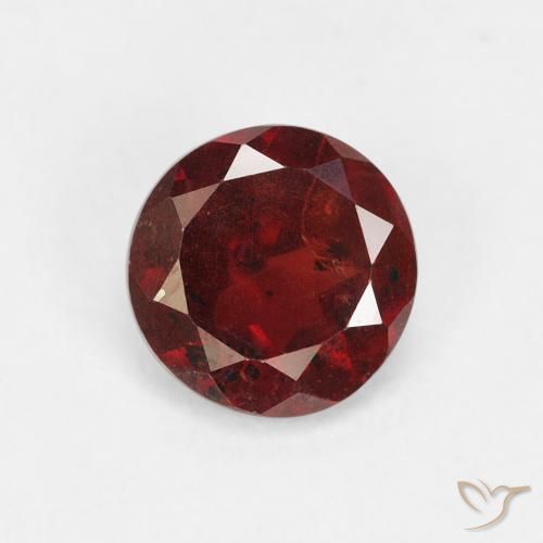 0.91ct Natural Sangria Red Pyrope Garnet, Round, VS-SI