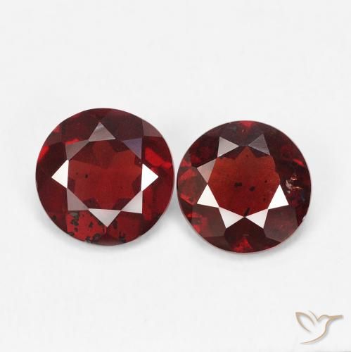 1.32ctw Natural Sangria Red Pyrope Garnet, Round, VS-SI