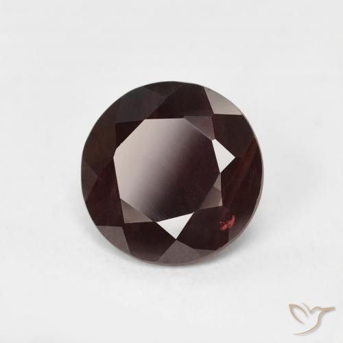 1.63 ct Red Pyrope Garnet Stone, Natural Pyrope Garnet in Round Facet Shape for Sale