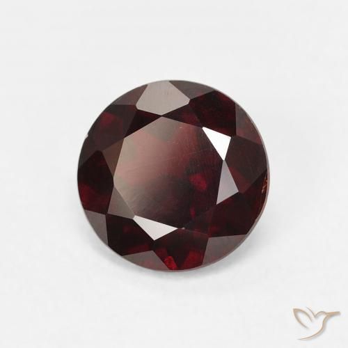 1.53 ct Red Pyrope Garnet Stone, Natural Pyrope Garnet in Round Facet Shape for Sale