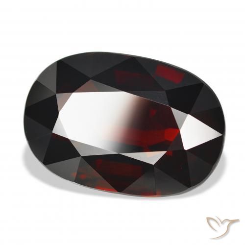 21.89 ct Red Pyrope Garnet Stone, Natural Pyrope Garnet in Oval Facet Shape for Sale
