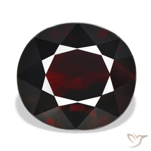 21.03ct Natural Blackish Red Pyrope Garnet, Oval, IF