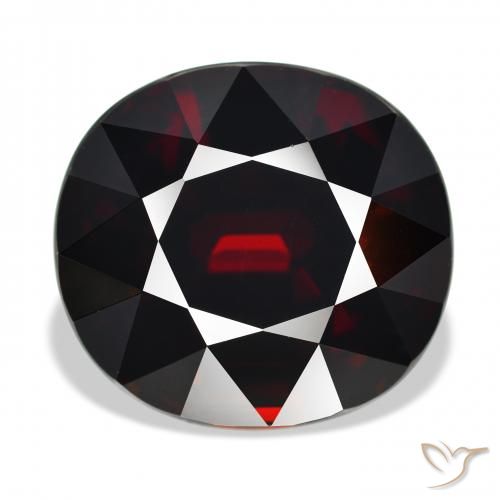 20.92 ct Red Pyrope Garnet Gemstone, Pyrope Garnet Gem in Oval Facet Shape for Sale.