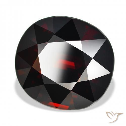 20.92 ct Red Pyrope Garnet Stone, Natural Pyrope Garnet in Oval Facet Shape for Sale