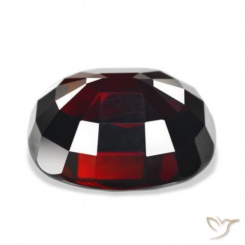 Pyrope Garnet Gemstone in 17.6 x 15 mm Size for Sale, Pyrope Garnet Stone in Blackish Red Color