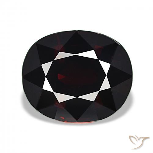11.06ct Dark Red Pyrope Garnet, Oval, VVS