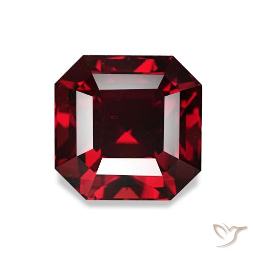 2.01 ct Red Pyrope Garnet Gemstone, Pyrope Garnet Gem in Octagon Step Cut Shape for Sale.