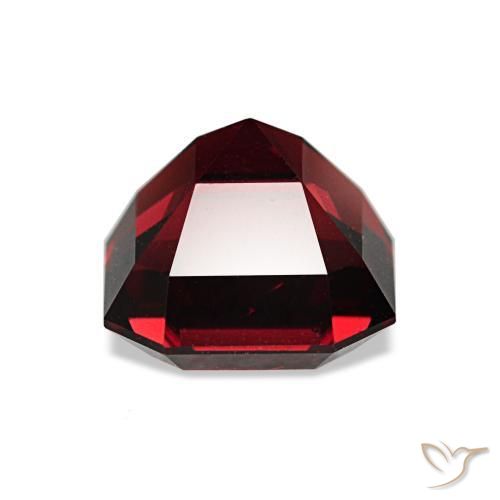 Pyrope Garnet Gemstone in 6.5 x 6.4 mm Size for Sale, Pyrope Garnet Stone in Deep Red Color