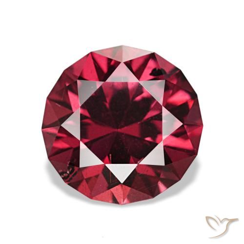 2.00 ct Red Pyrope Garnet Gemstone, Pyrope Garnet Gem in Round Facet Shape for Sale.
