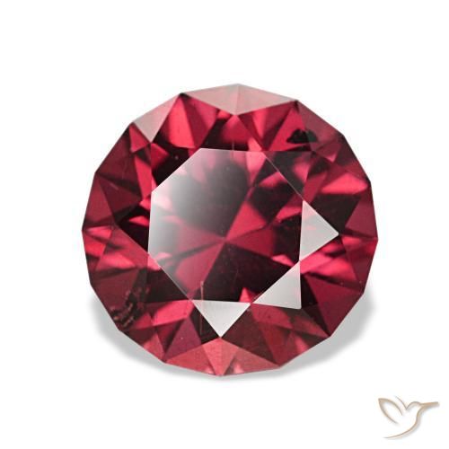 2.00 ct Red Pyrope Garnet Stone, Natural Pyrope Garnet in Round Facet Shape for Sale
