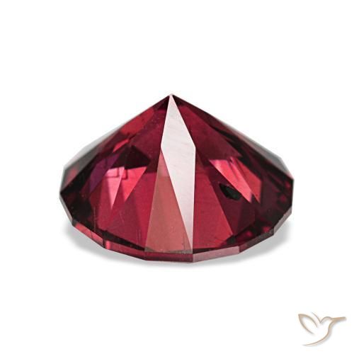Pyrope Garnet Gemstone in 8 mm (calibrated) Size for Sale, Pyrope Garnet Stone in Raspberry Red Color