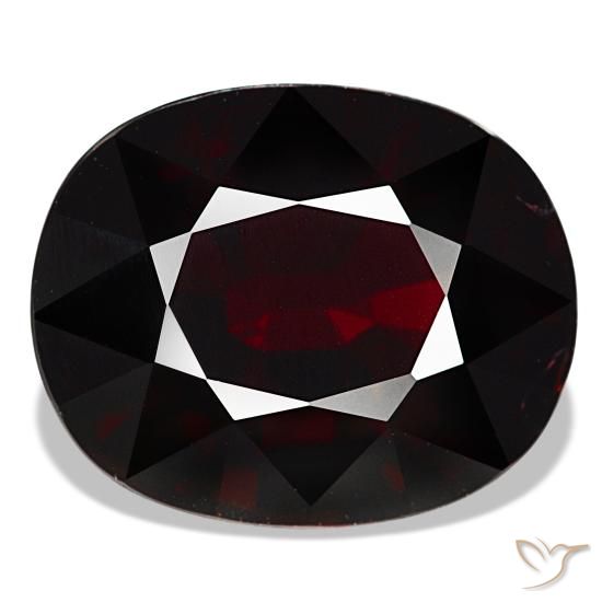 18.41 ct Red Pyrope Garnet Gemstone, Pyrope Garnet Gem in Cushion-Cut Shape for Sale.