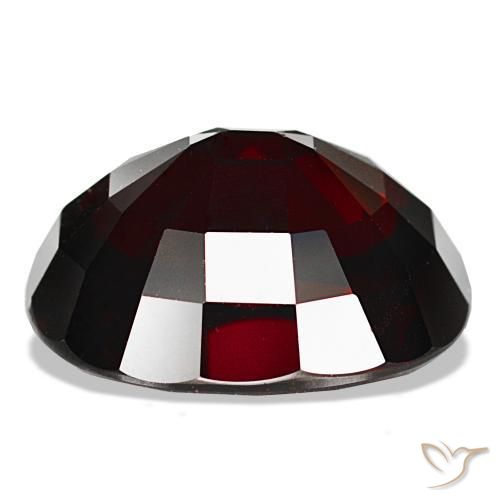 Pyrope Garnet Gemstone in 16.7 x 13.5 mm Size for Sale, Pyrope Garnet Stone in Blackish Red Color