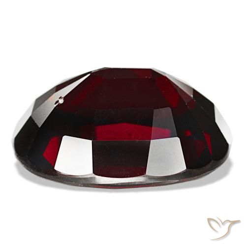 Pyrope Garnet Gemstone in 16.2 x 13 mm Size for Sale, Pyrope Garnet Stone in Blackish Red Color
