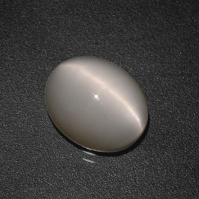 Quartz Cat's Eye Gemstone in 10 x 8 mm (calibrated) Size for Sale, Quartz Cat's Eye Stone in Cream Color
