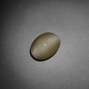 Quartz Cat's Eye Gemstone in 8 x 6 mm (calibrated) Size for Sale, Quartz Cat's Eye Stone in Cream Color
