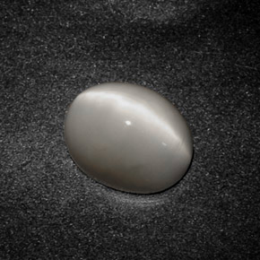 Quartz Cat's Eye Gemstone in 10 x 8 mm (calibrated) Size for Sale, Quartz Cat's Eye Stone in Smoke Color