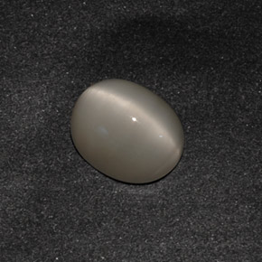 Quartz Cat's Eye Gemstone in 10 x 8 mm (calibrated) Size for Sale, Quartz Cat's Eye Stone in Smoke Color