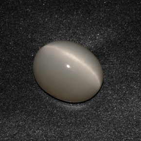 Quartz Cat's Eye Gemstone in 10 x 8 mm (calibrated) Size for Sale, Quartz Cat's Eye Stone in Smoke Color