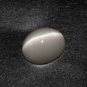 Quartz Cat's Eye Gemstone in 10 x 8 mm (calibrated) Size for Sale, Quartz Cat's Eye Stone in Smoke Color