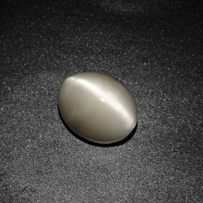 Quartz Cat's Eye Gemstone in 10 x 8 mm (calibrated) Size for Sale, Quartz Cat's Eye Stone in Smoke Color