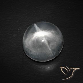 10.14ct Natural Clear White Quartz Cat's Eye, Round, Transparent