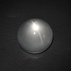 Quartz Cat's Eye Gemstone in 13 mm (calibrated) Size for Sale, Quartz Cat's Eye Stone in White Color