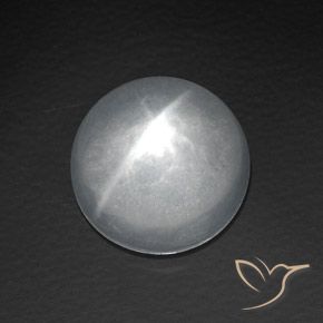 8.06ct Natural White Quartz Cat's Eye, Round, Transparent