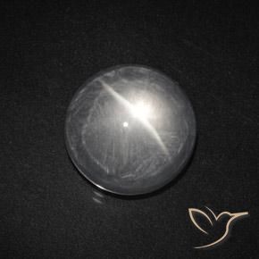 7.98ct Natural Clear White Quartz Cat's Eye, Round, Transparent